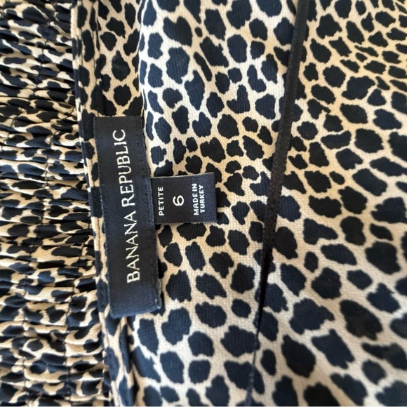 Banana Republic Giraffe Print Midi Dress Size 12 EUC - Picture 9 of 10